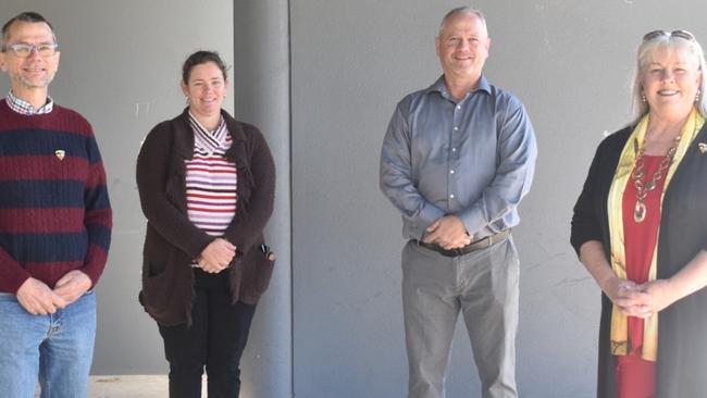 Gympie councillors Dan Stewart, Jess Milne, Dolly Jensen and Warren Polley