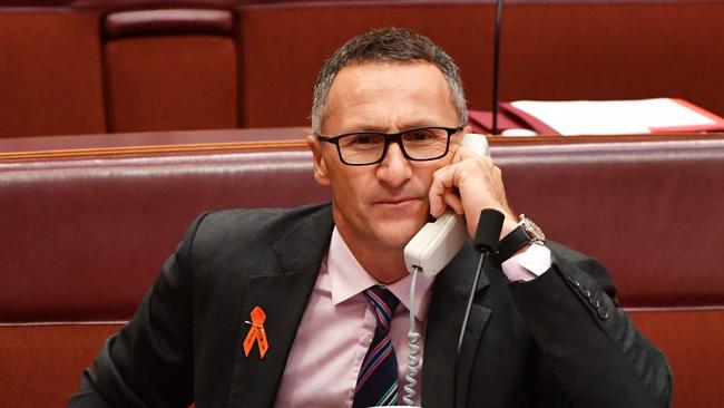 Greens leader Richard Di Natale has defended flying his $150-a-week ‘manny’ to Canberra. Picture: AAP / Mick Tsikas