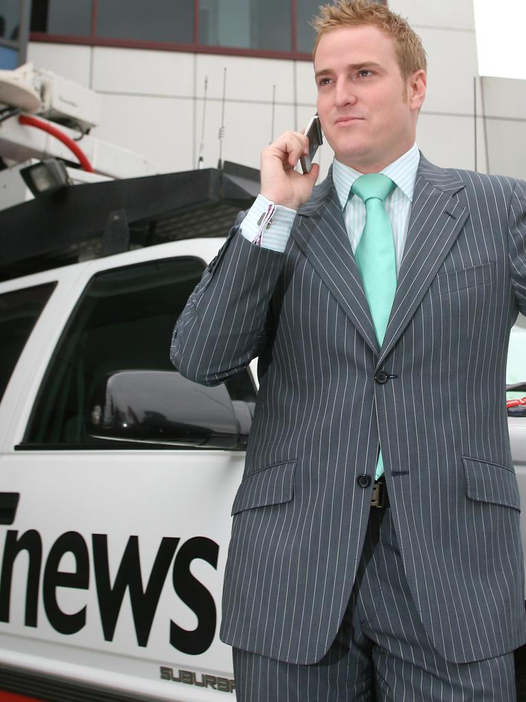 Dylan Howard back during his time at Channel 7. Picture: Supplied