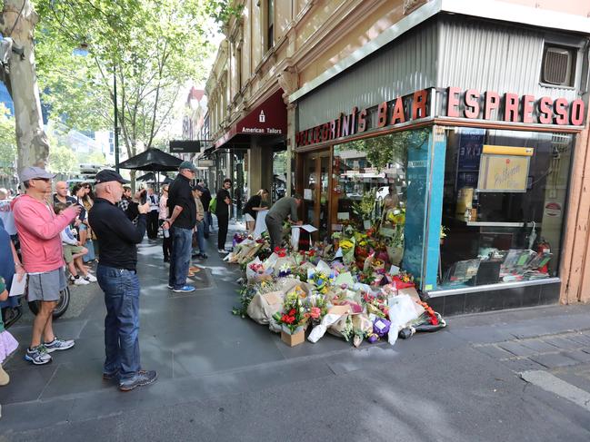 The restaurant has become a shrine to its late owner. Picture: Alex Coppel