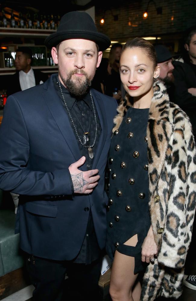 Joel Madden and Nicole Richie at a celebration of music with Republic Records, in partnership with Absolut and Pryma, at Catch LA on February 12, 2017 in West Hollywood, California. Picture: Getty