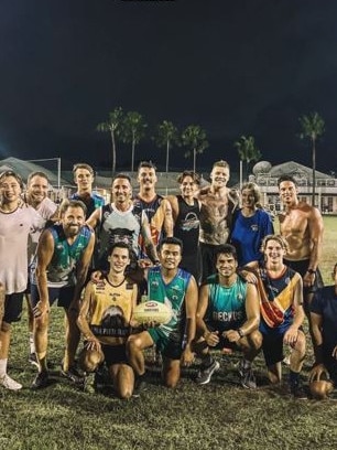 Jordan De Goey at training in Bali.