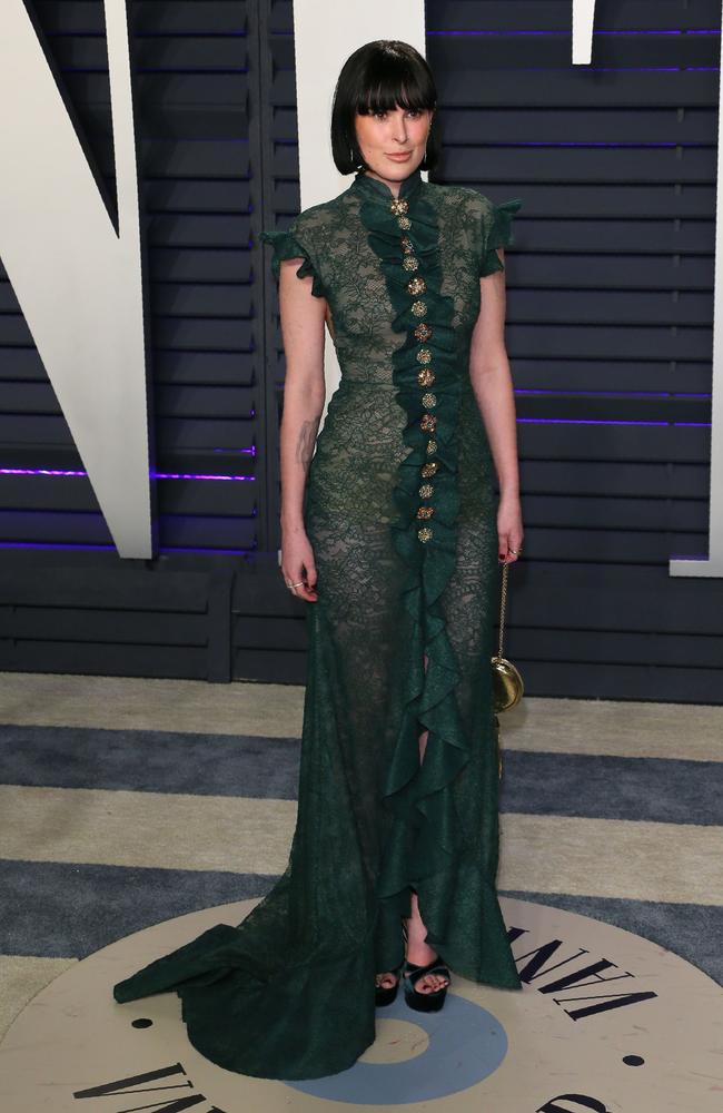 Actress Rumer Willis attends the 2019 Vanity Fair Oscar Party following the 91st Academy Awards at The Wallis Annenberg Center for the Performing Arts in Beverly Hills on February 21, 2019. (Photo by JB Lacroix / AFP)