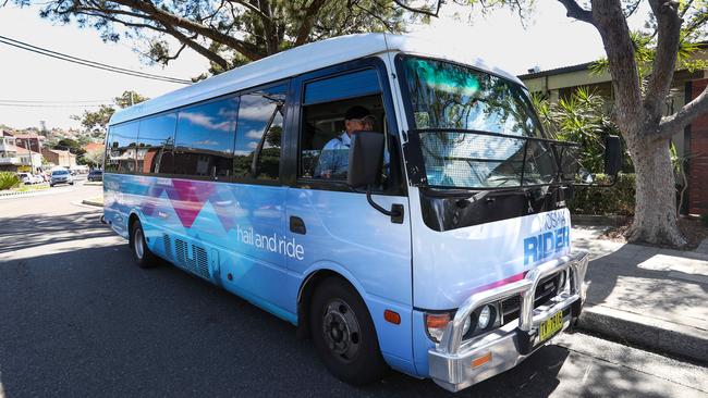 The Mosman Rider bus last week. Mosman Council will stop the free service because of falling patronage and rising costs. Picture: Julian Andrews