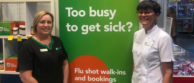 TerryWhite Chemmart Cleveland staff have had a busy month administering flu vaccinations. 