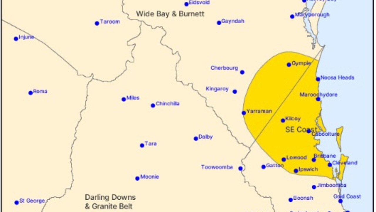 STORM: BOM have issued a severe storm warning for parts of the Burnett on Sunday, November 17.