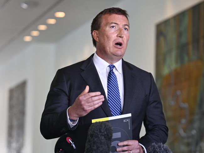 CANBERRA, AUSTRALIA  - NewsWire Photos - February 4, 2025: Chief Executive, Business Council of Australia, Bran Black holds a press conference at Parliament House in Canberra. Picture: NewsWire / Martin Ollman