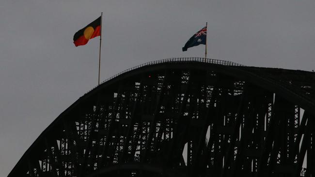 NSW is set to permanently fly the Aboriginal flag on its Harbour Bridge — but it may come at a whopping cost. Picture: Getty Images