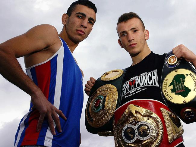 Brothers Mohammed (left) and Ahmed Elomar were both professional boxers. Picture: Nick Bloukos