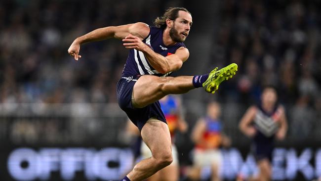 Travis Colyer is kicking on at the Dockers. Picture: Daniel Carson/AFL Photos via Getty Images