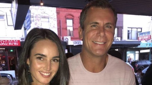 Wayne Carey and Jessica Paulke have welcomed a baby boy. Picture: Facebook