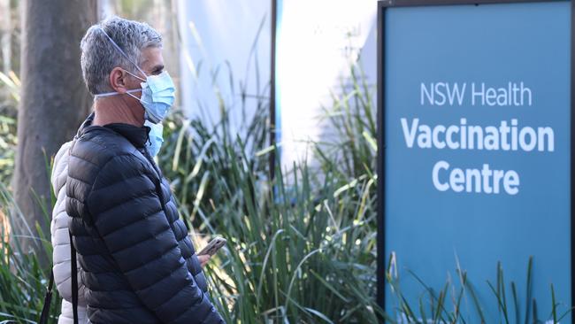 If 80 per cent get vaccinated, we may put Covid behind us, Prof Doherty says. Picture: James D. Morgan/Getty