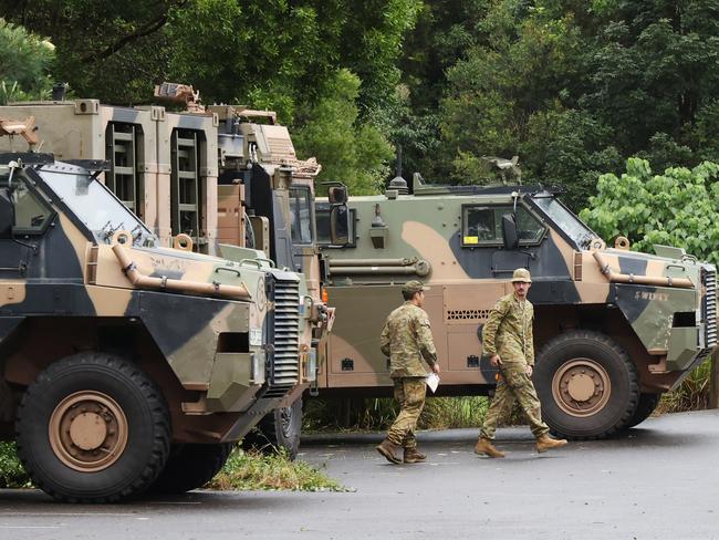 Australian military deployed to aid northern NSW communities impacted by ex-cyclone Alfred. Picture: Matrix/ Nathan Smith