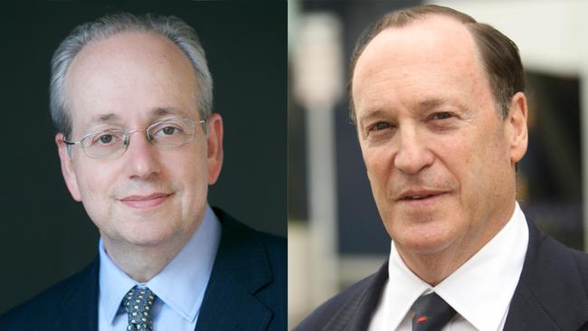 NewsGuard co-CEOs Gordon Crovitz (left) and Steven Brill