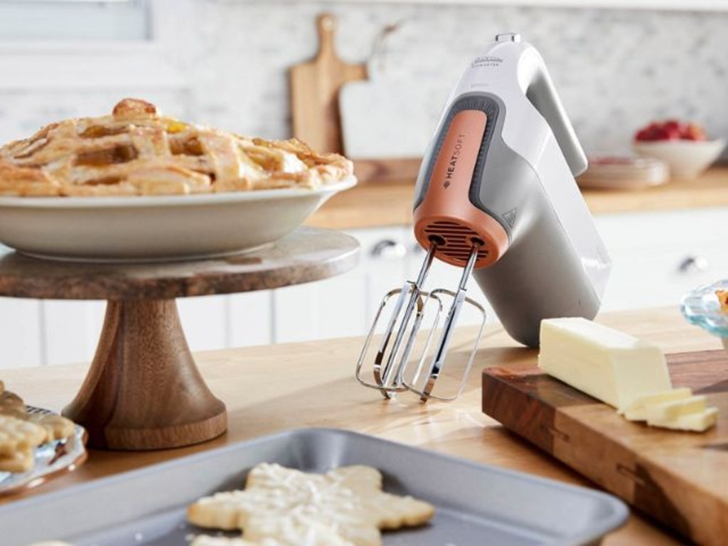 Breville Handy Mix Scraper 9-Speed Hand Mixer Automatically Adjust Speed-  Blue