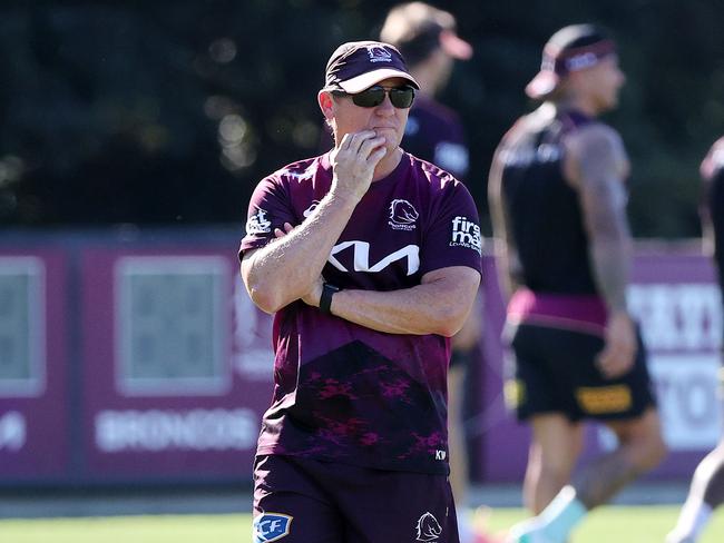 Broncos coach Kevin Walters has been backed by Brisbane boss Dave Donaghy. Picture: Nigel Hallett