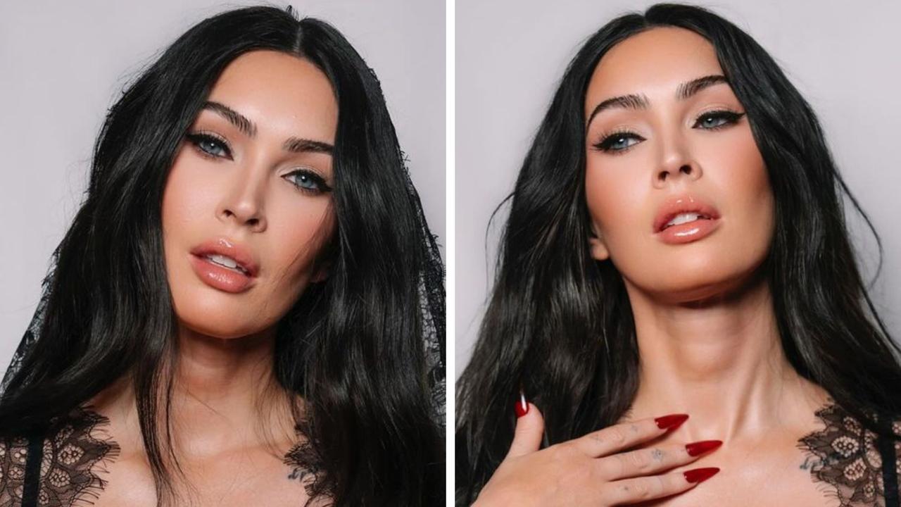 Megan Fox flaunts baby bump in lingerie after announcing pregnancy