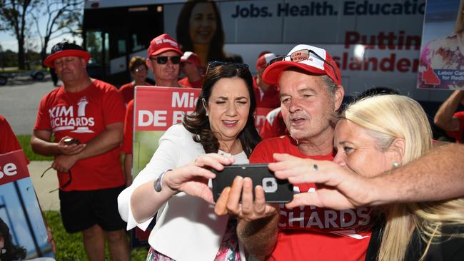 Premier Annastacia Palaszczuk’s decision to veto the federal loan for Adani paid off with both city and regional voters. Picture: AAP