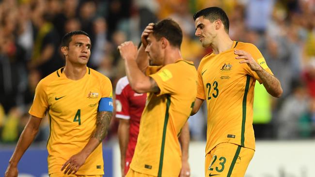 Tim Cahill, James Troisi and Tom Rogic.