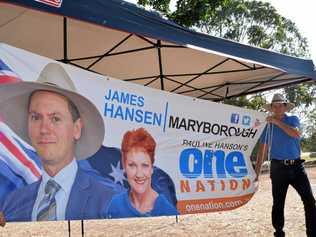 CAMPAIGNING: Bringing manufacturing jobs back to Maryborough will be a major focus for One Nation candidate James Hansen . Picture: Blake Antrobus