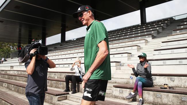 Wayne Bennett might have to get used to performing in front of empty stands should he fail to make a mark with the Rabbitohs early this season. Picture: Phil Hillyard