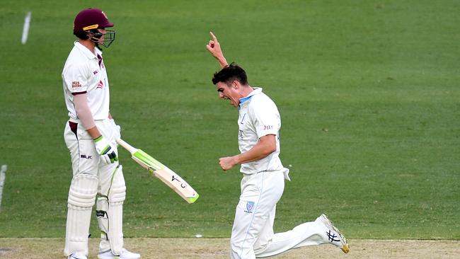 Sean Abbott removed Marnus Labuschagne for a duck in each innings.