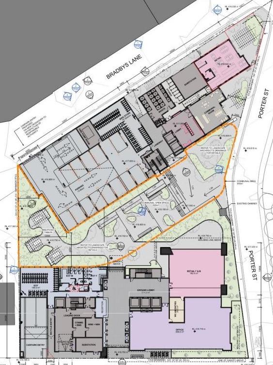 A drawing of the plans. Photo: City of Ballarat documents