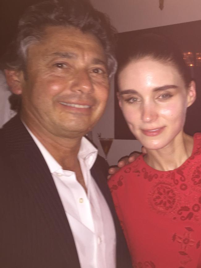 Shahen Mekertichian with Rooney Mara, who stars in Lion. Picture: Supplied.