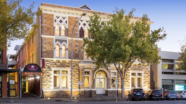 The Adabco Boutique Hotel on Wakefield St was originally built in 1896 as the headquarters of Our Boys Institute - a Christian-based youth group.