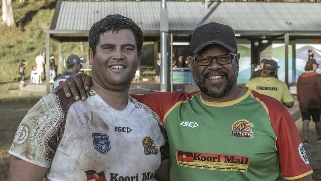 Christopher Binge Junior and Ashley Moran from the Lismore-based rugby league club Northern United. The club benefited from significant community support throughout 2022. Photo: Northern United RLFC.