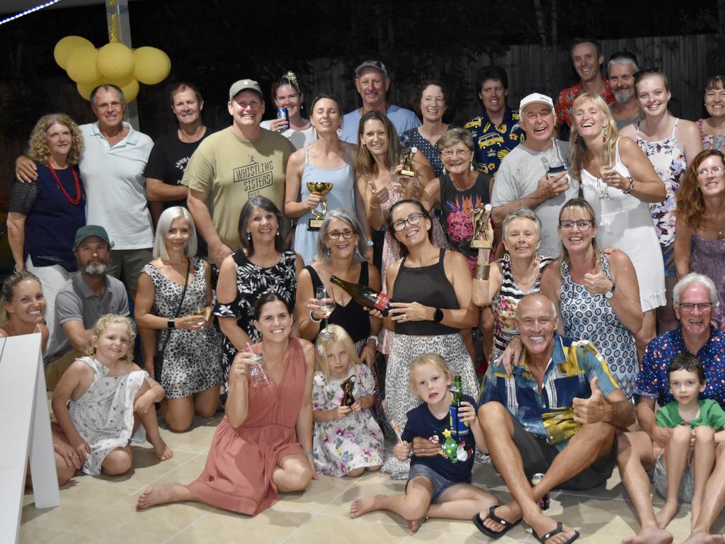 Members of the Whitsunday Running Club celebrated a turbulent year at their Christmas party. Picture: Supplied