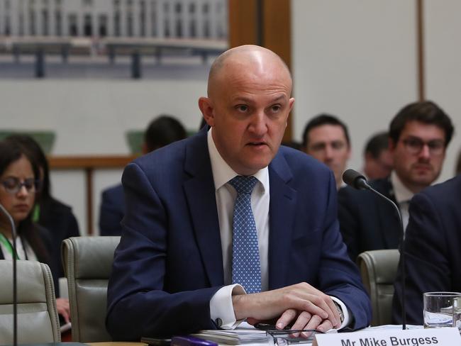 Australian Signals Directorate director-general Mike Burgess at Parliament House in Canberra. Picture: Kym Smith