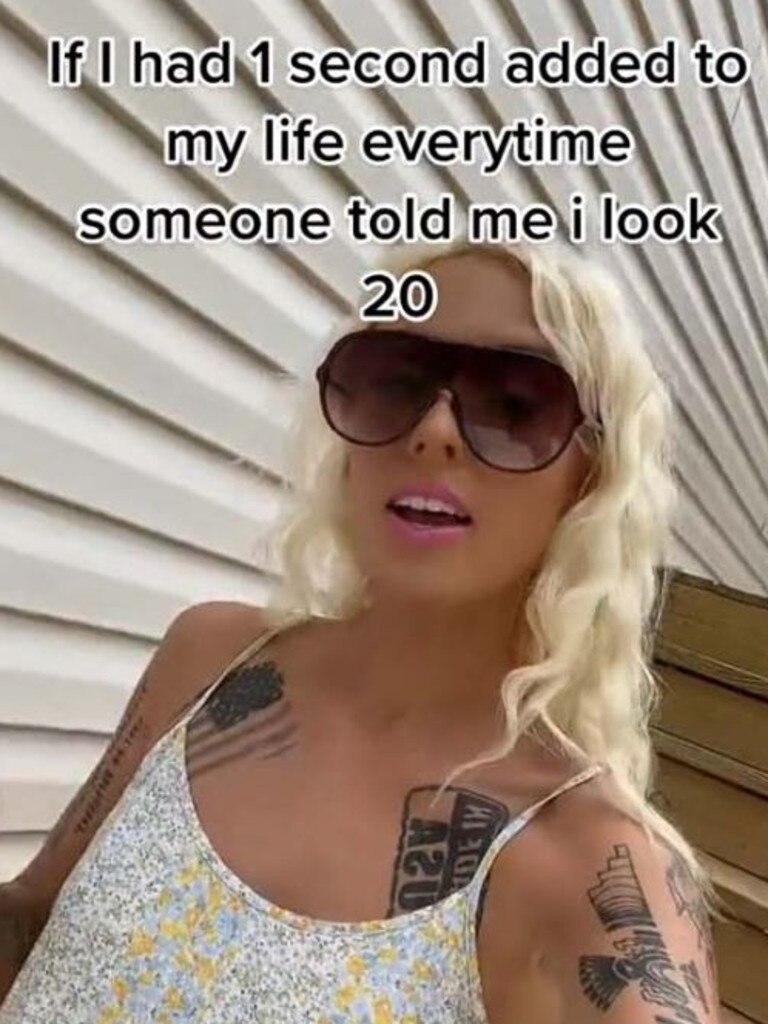 The mum says people always reckon she's in her twenties. Picture: TikTok