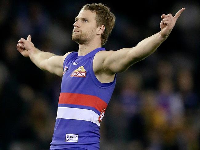 AFL 2016 Round 16 : Western Bulldogs V Richmond at Etihad Stadium. Jake Stringer goal. Picture: Mark Stewart