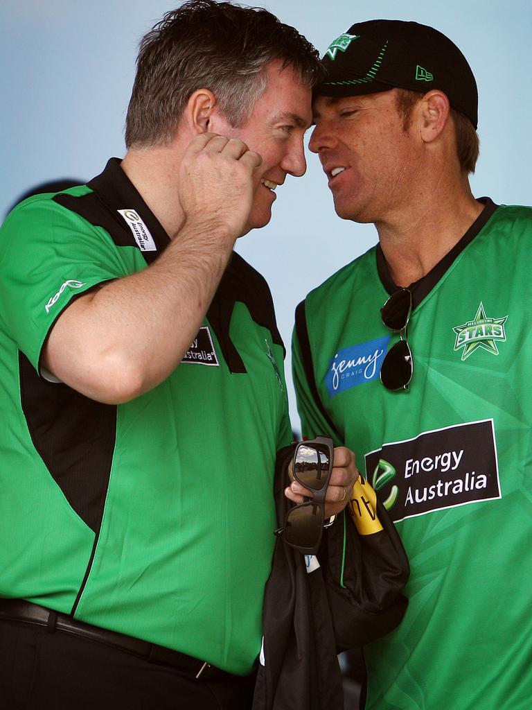 Shane Warne and Eddie McGuire helped establish the Melbourne Stars.