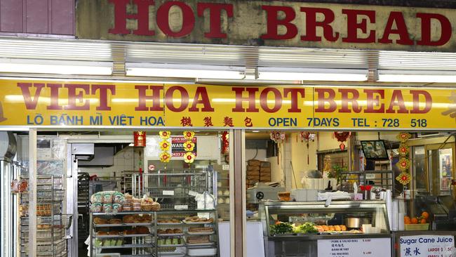 Viet Hoa Hot Bread at Cabramatta is Sydney’s oldest Vietnamese bakery. Picture: Bill Hearne