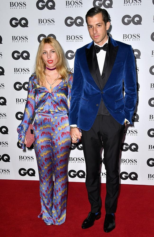 Josephine de La Baume and Mark Ronson arrive for GQ Men Of The Year Awards 2016 at Tate Modern on September 6, 2016 in London, England. Picture: Getty