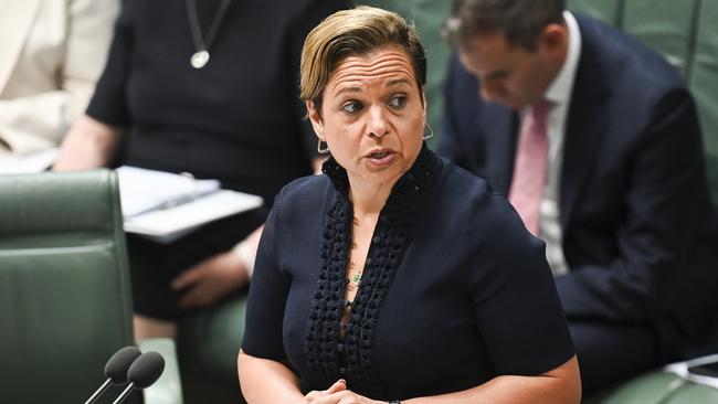 Communications minister Michelle Rowland says Australia was examining how best to manage social media usage for children and teens. Picture: NewsWire / Martin Ollman