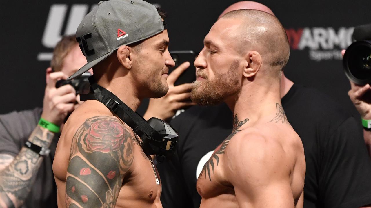 Dustin Poirier and Conor McGregor.