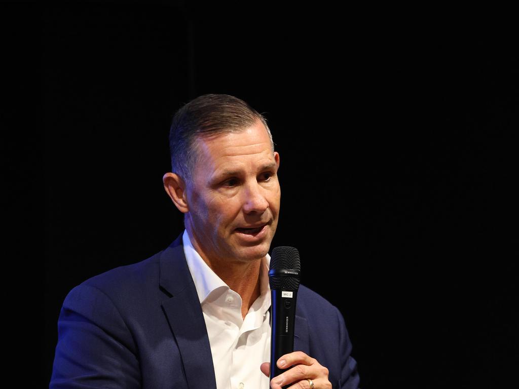 Dragons legend Mark Coyne has finally returned to the club in a formal capacity, after joining the St George Illawarra board. Picture: Max Mason-Hubers