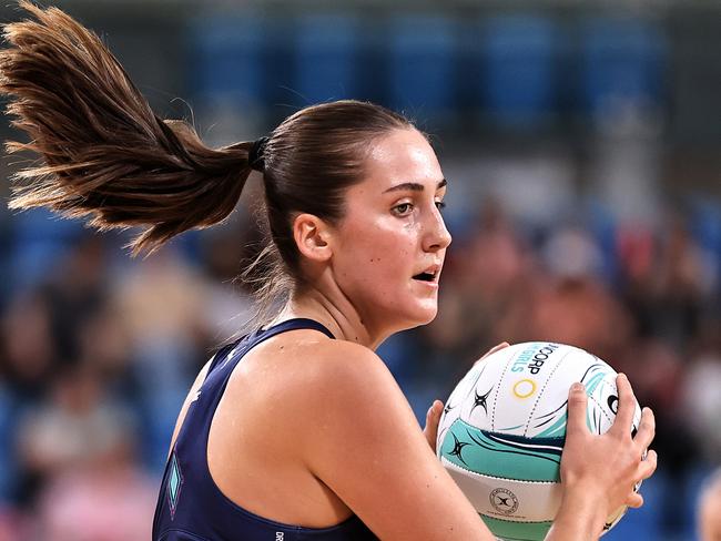 Young goal shooter Lily Graham. Picture: Jenny Evans/Getty Images for Netball Australia