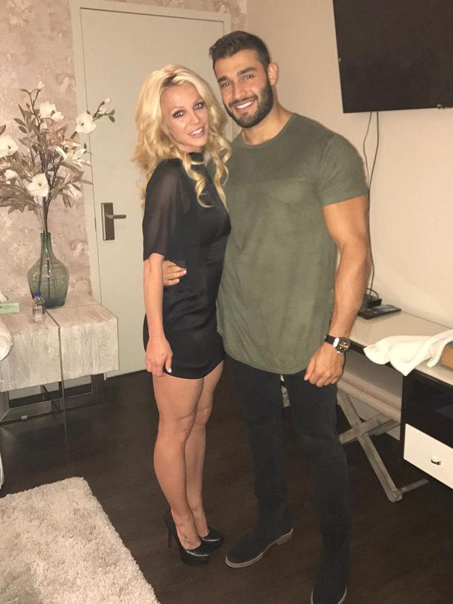 Britney and BF Sam Asghari, who met on the set of her raunchy Slumber Party video, pose for a pic in Las Vegas: “Great run in Vegas! Be back Next week!” Picture: Britney Spears / Instagram