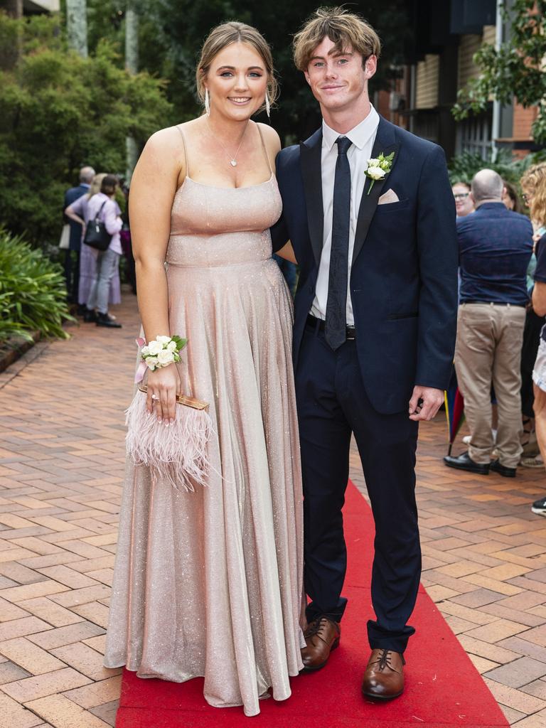 Sophia Antonio and Tait Cameron at Fairholme College formal, Wednesday, March 29, 2023. Picture: Kevin Farmer