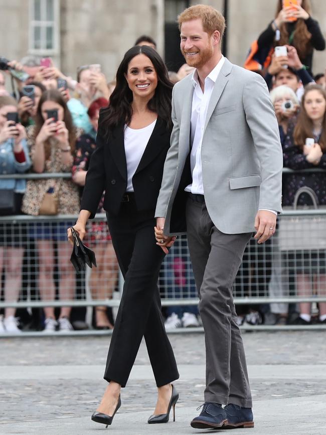 Harry and Meghan (seen here in 2018) had their secret relationship revealed in 2016. Picture: Gareth Fuller-Pool/Getty Images