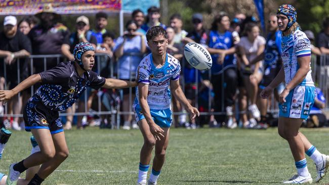 U15s boys Koori Knockout grand final, Mindaribba Warriors vs Campbelltown Ghosts. Picture: Andrea Francolini