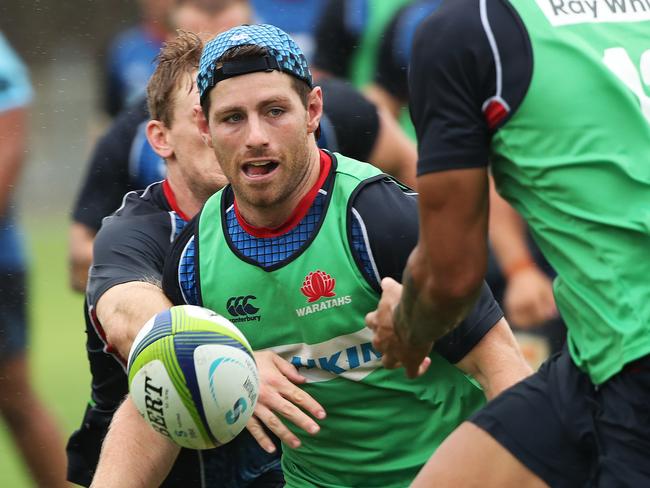 Bernard Foley during Waratahs training Bus Loop oval, Moore Park. Picture. Phil Hillyard