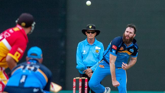 Corey Galloway in action for the Gold Coast Thunder. Picture: Bob Jones