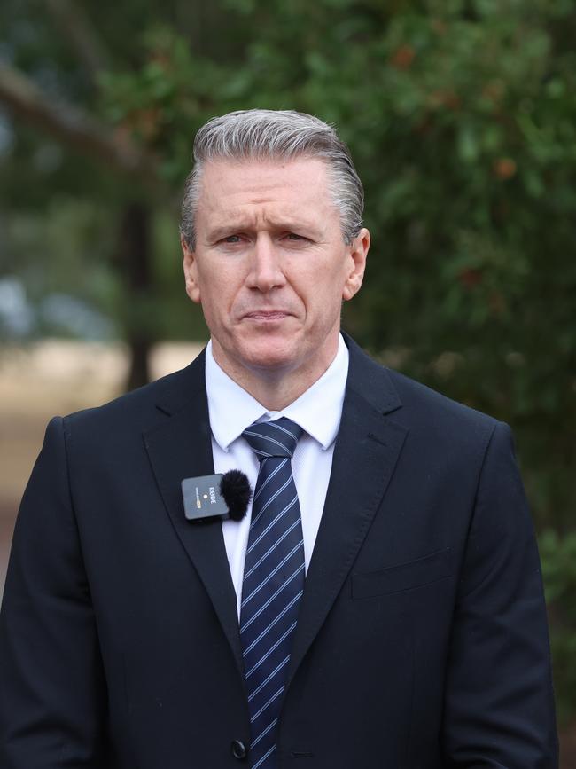 Superintendent Mark Hatt from Crime Command has been leading the search for missing woman Samantha Murphy Picture: Brendan Beckett