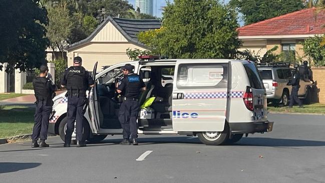 Police incident at Marbella Drive, Benowa. Picture: contributed