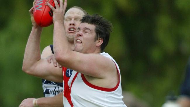 Dale Andrews kicked six goals as a teenager in the 1998 Chiltern premiership team